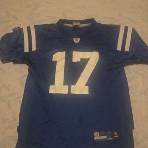 Blue Football Jersey with Number 17
